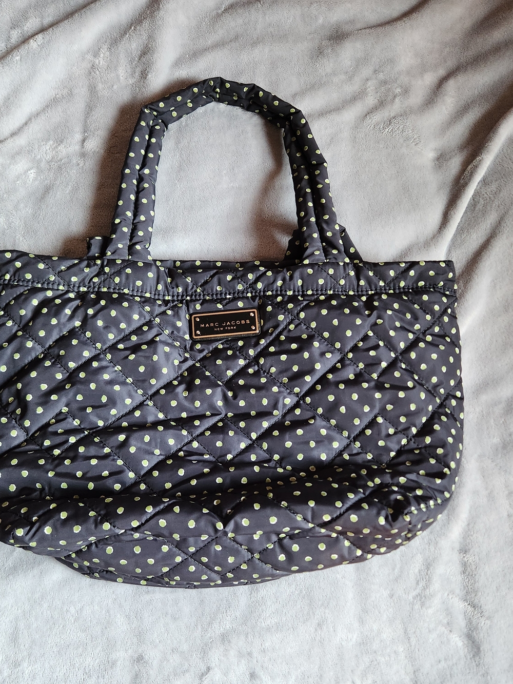Marc Jacobs Quilted Nylon Zip Tote Bag